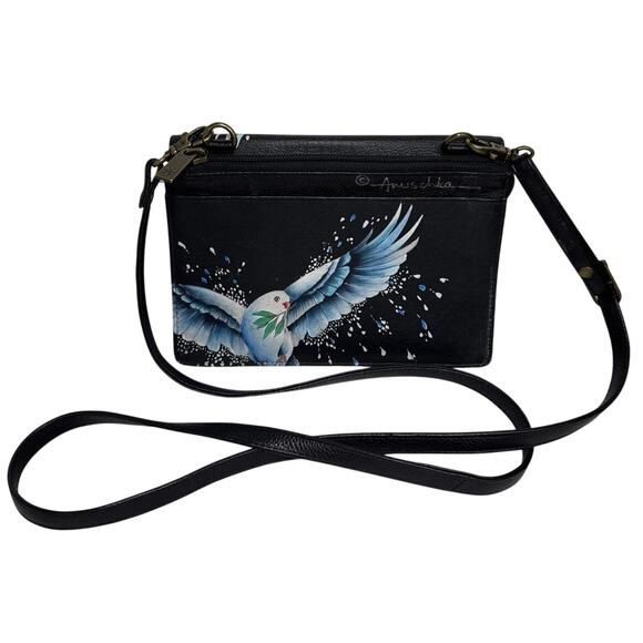 Anuschka Handpainted Leather Crossbody Organizer - Picture 2 of 13